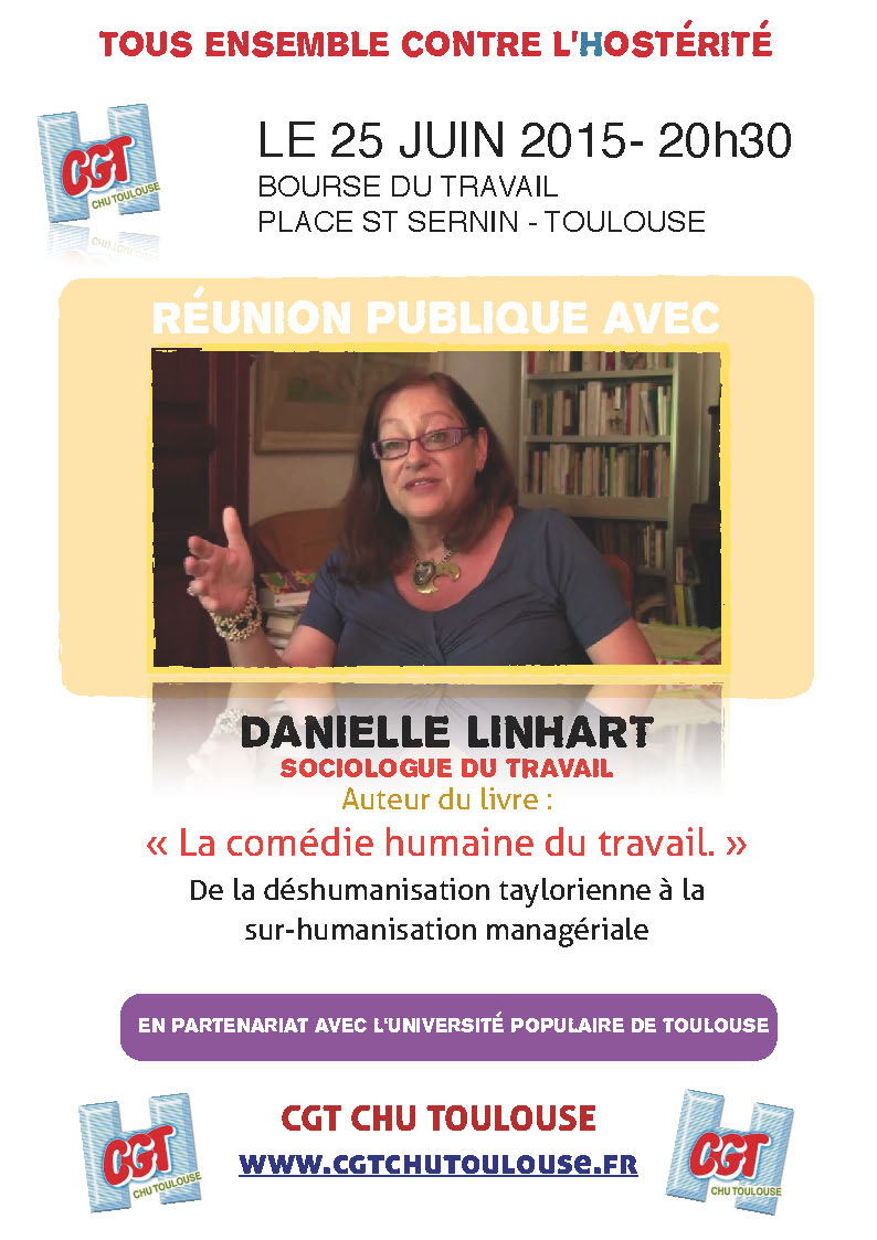 Réunion publique avec Danielle Linhart à Toulouse !!!