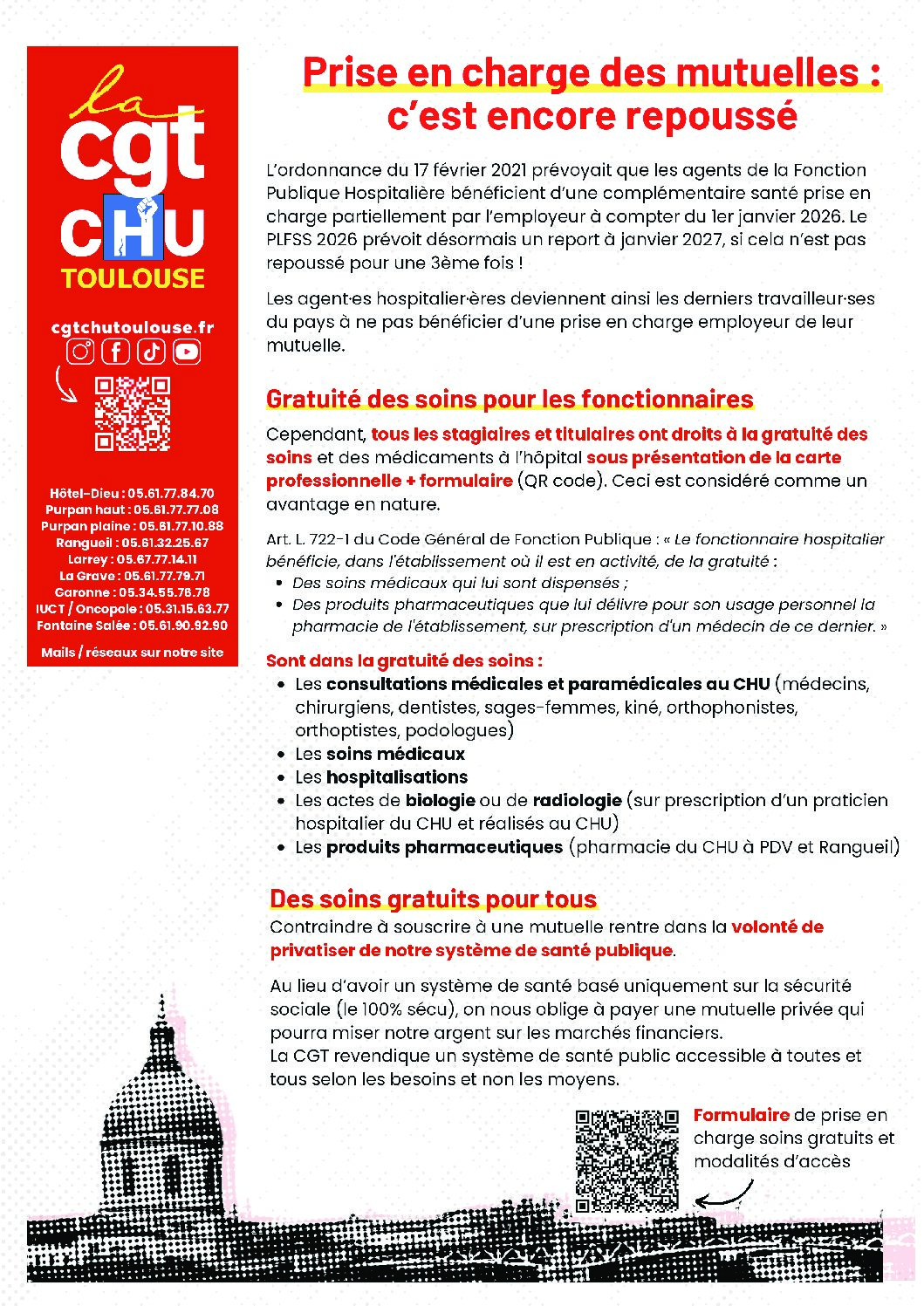 Prise en charge des mutuelles, c&rsquo;est encore repoussé !