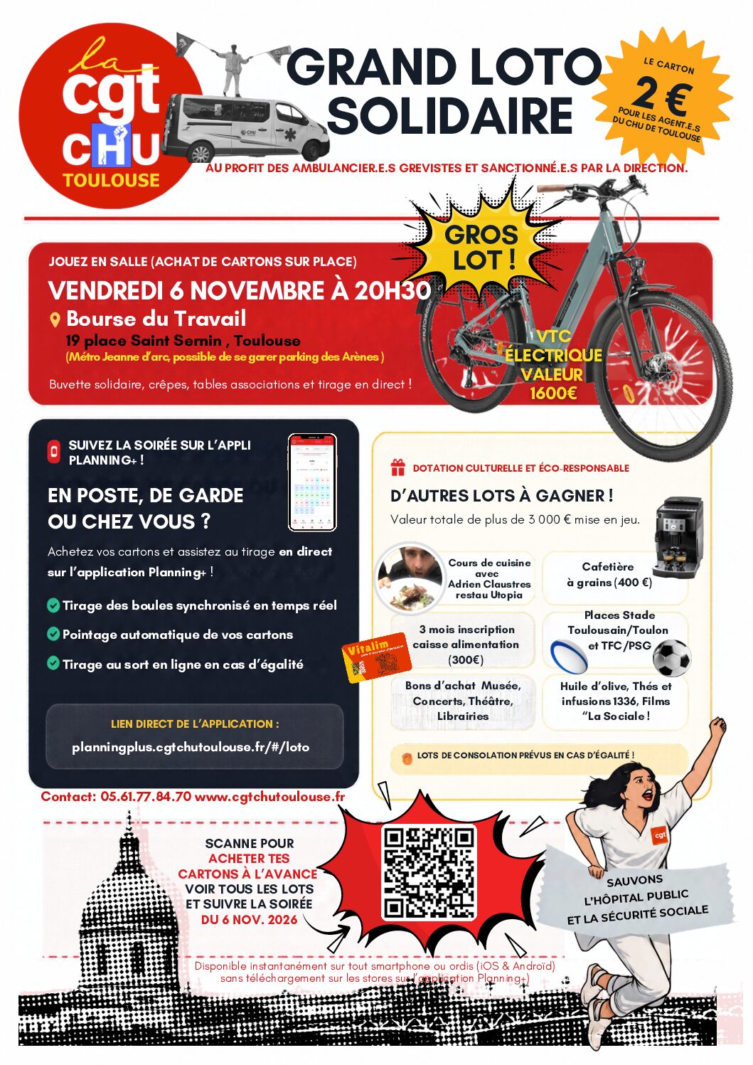 Ambulancier.e.s sanctionné.e.s – pour les soutenir nous organisons Grand Loto Solidaire.