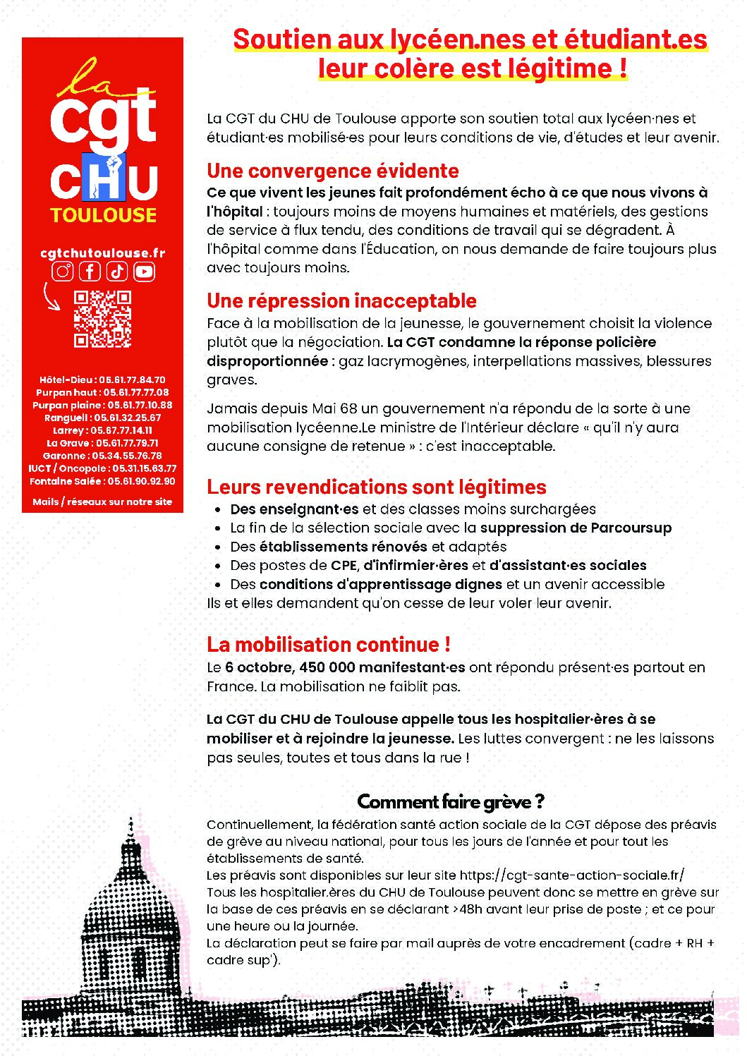 Actualités sur le mouvement des lycéen.ne.s et étudiant.e.s.