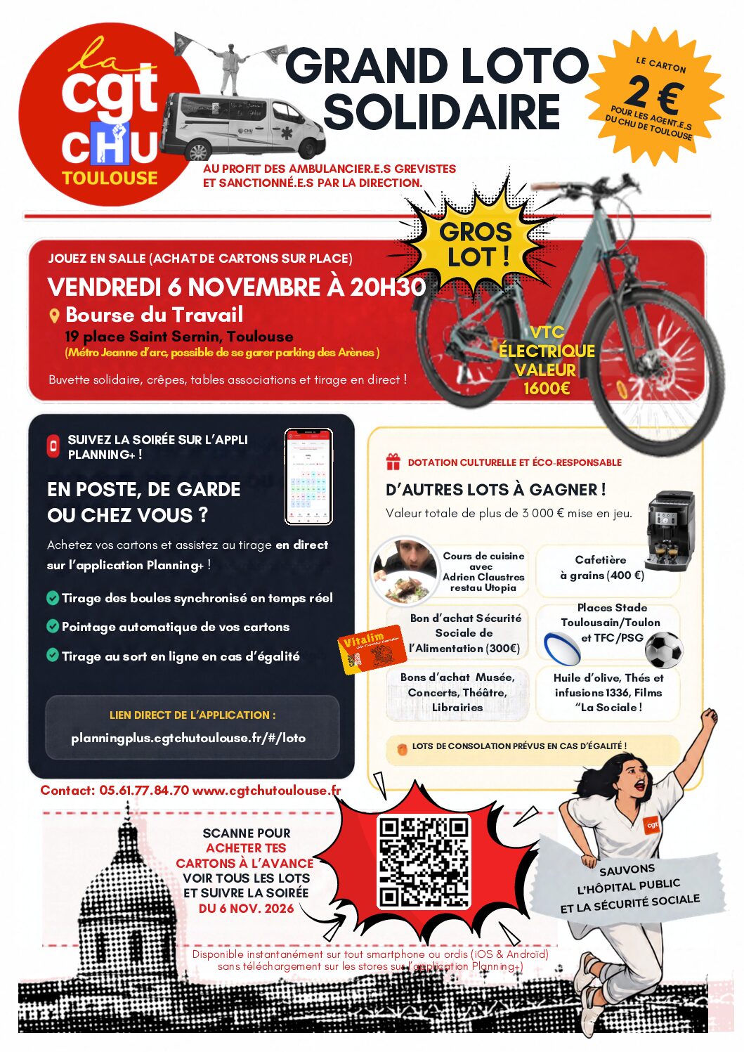 Ambulancier.e.s sanctionné.e.s – pour les soutenir nous organisons Grand Loto Solidaire.